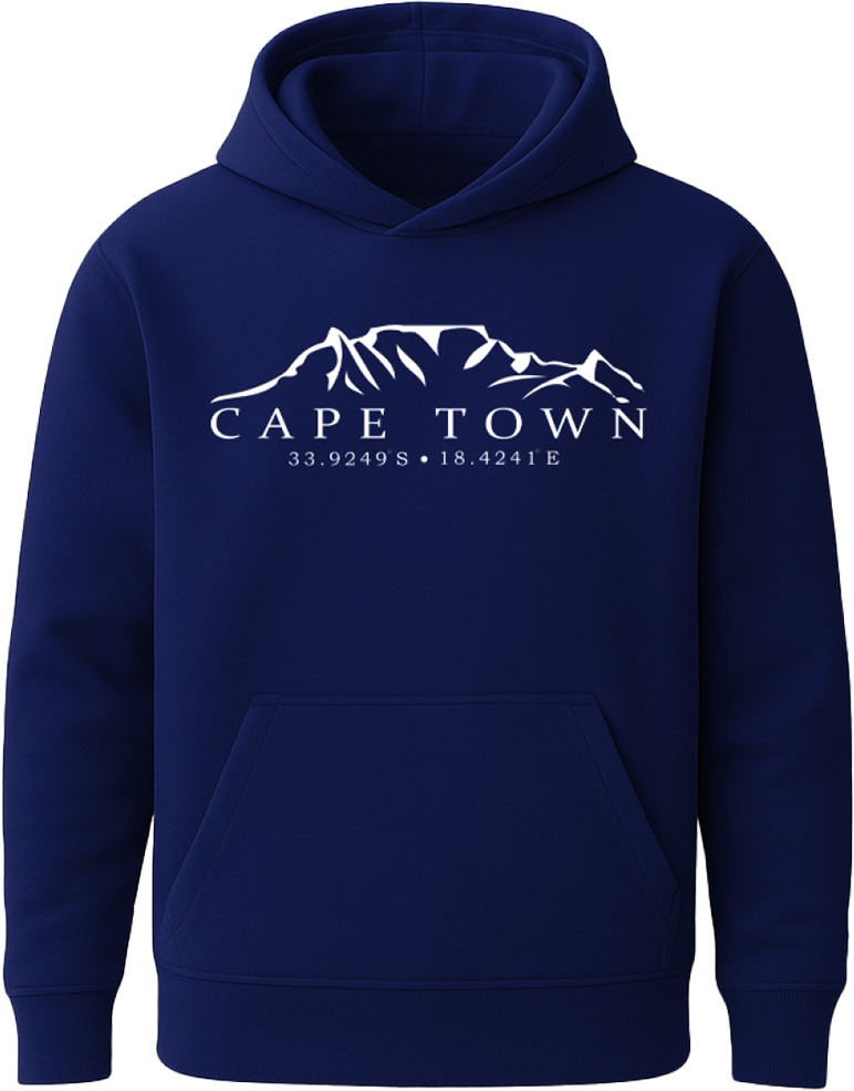 Adults Hoodie | Cape Town Table Mountain Navy