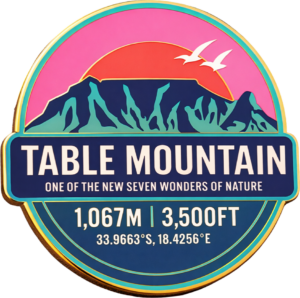 Table Mountain 7 Wonders | Enamel Pins